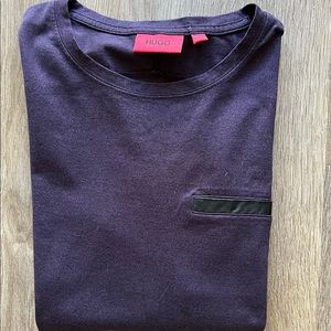 Hugo Boss Purple Long Sleeve Shirt